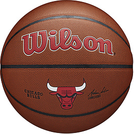 Мяч баск. WILSON NBA Chicago Bulls, WTB3100XBCHI р.7, синт.кожа (композит), оранжевый