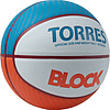 Мяч баск. TORRES Block, B023167, р.7, резина, нейлон. корд, бут. камера, светл-серо-сине-оранжевый