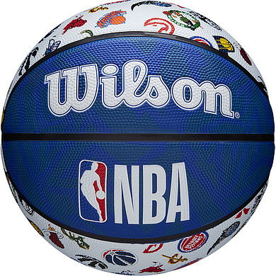Мяч баск. WILSON NBA All Team, WTB1301XBNBA, р.7, резина, сине-белый