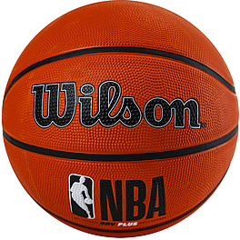 Мяч баск. WILSON NBA DRV Plus, WTB9200XB05 р.5, резина, бутил.камера, оранжевый
